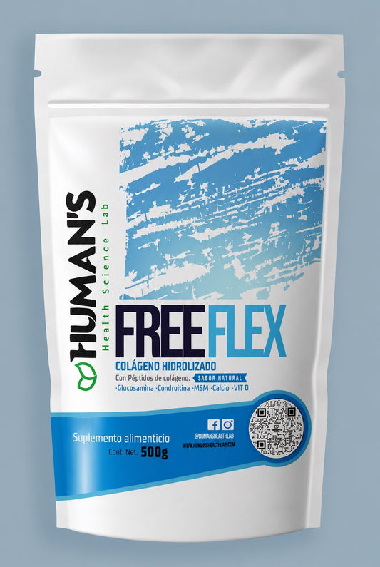 Free Flex Hydrolyzed Collagen Powder 500g with Glucosamine, Chondroitin, MSM, Calcium & Vitamin D | Joint & Mobility Support