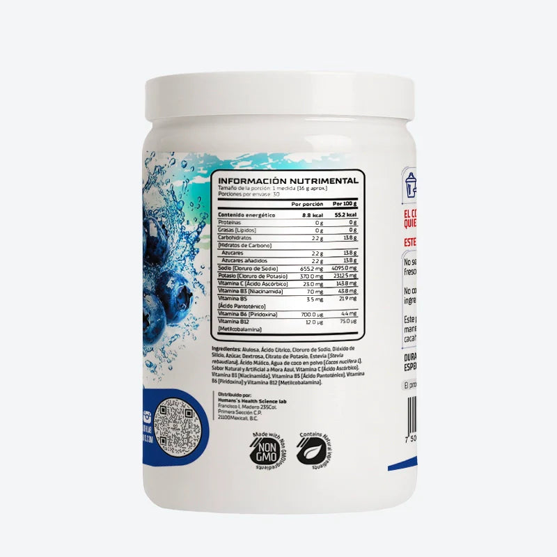 Electrolytes Blue Berry 480gr
