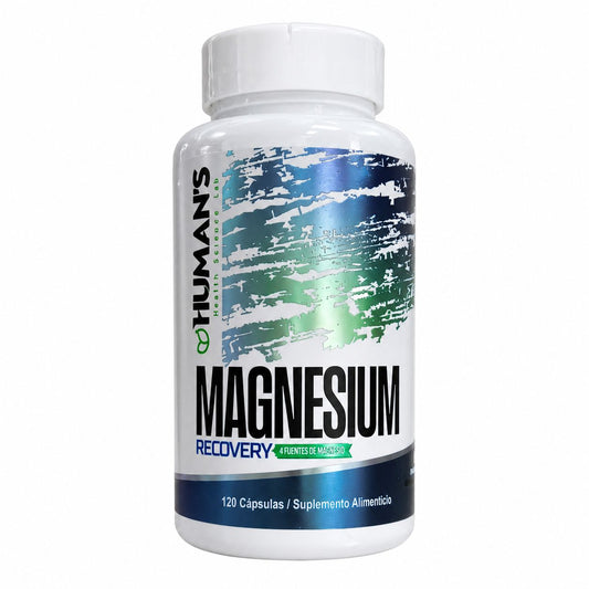 Magnesium Recovery – 4 Types of Magnesium for Muscle Recovery, Deep Sleep & Stress Support | High Absorption | 120 Capsules